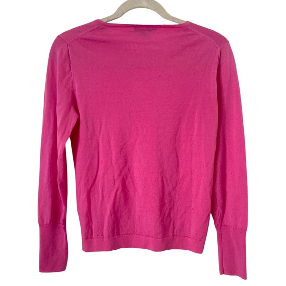 J. Crew Pink Crewneck Merino‎ Wool Sweater S - Picture 4 of 4